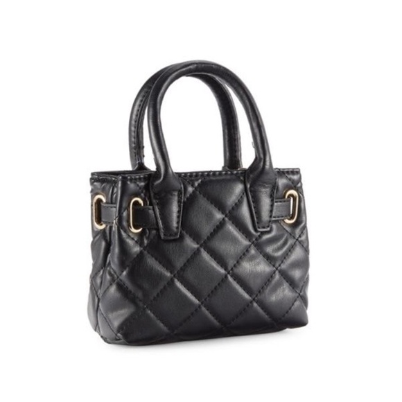 Badgley Mischka Black Micro Mini Top Handle Bag - Picture 3 of 3